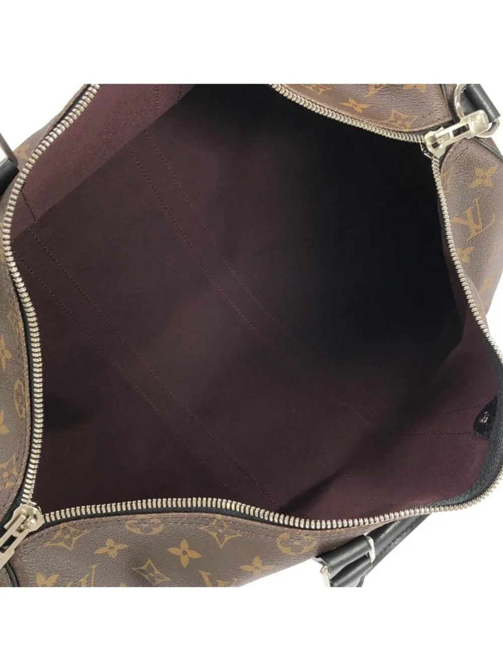 Louis Vuitton Monogram Macassar Keepall Bandouliere 45 Boston Bag